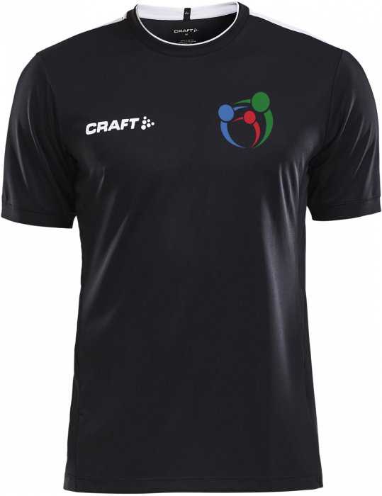 Craft - Fjordlandslisten Polyester T-Shirt - Svart & vit